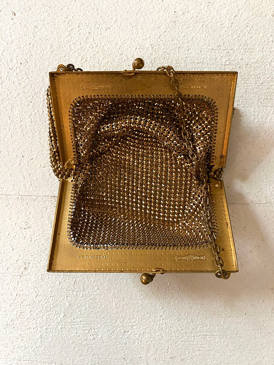 1930's Whiting & Davis Gold Mesh Mini Bag