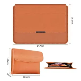 3-in-1 Foldable Multi-Function PU Leather Sleeves Bag for MacBook | Laptop