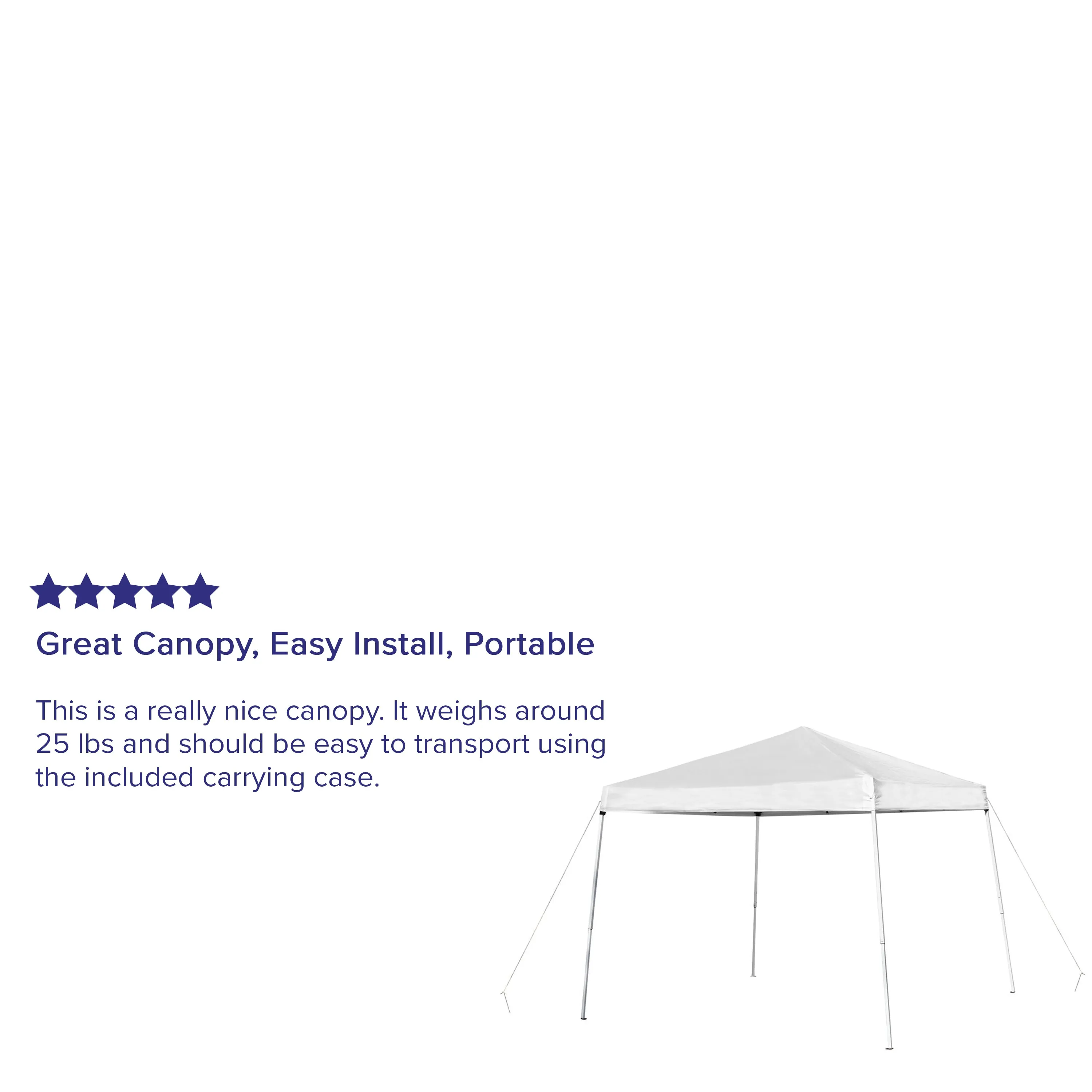 8'x8' White Pop Up Canopy JJ-GZ88-WH-GG