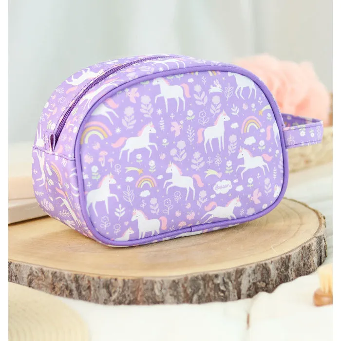 A Little Lovely Company Toiletry Bag: Unicorn Dreams