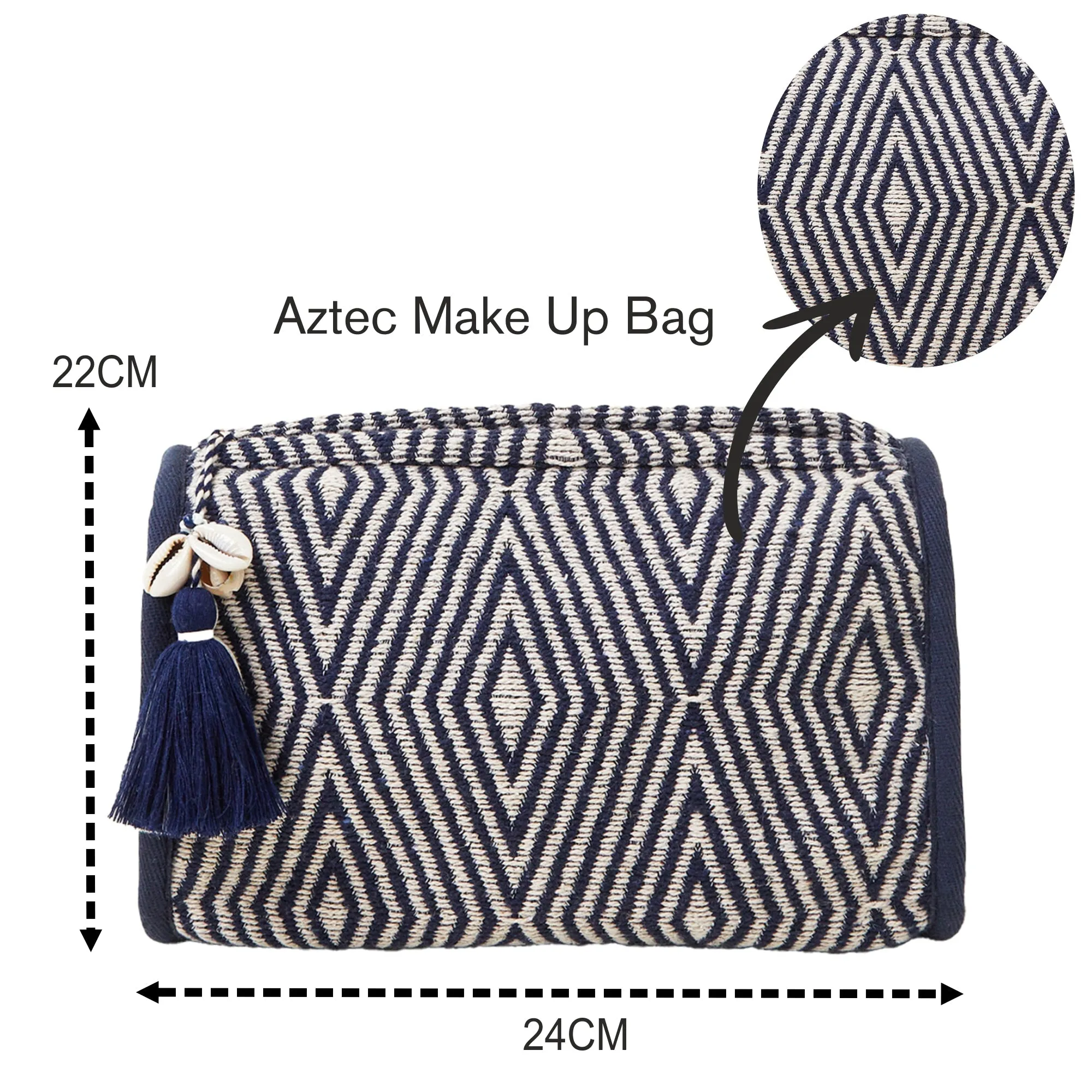 Accessorize London Women's Geometric Make Up Bag