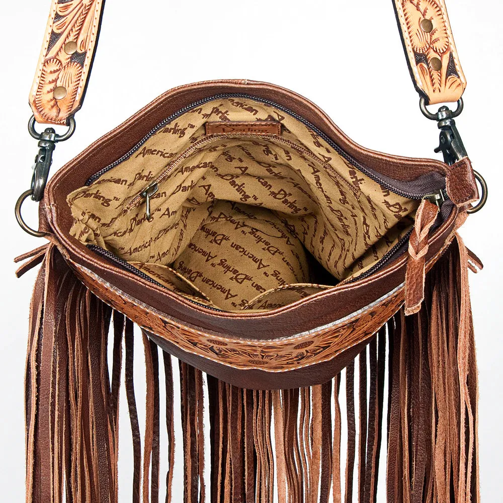 American Darling Conceal Carry Leather/Tool/Fringe Messenger Bag