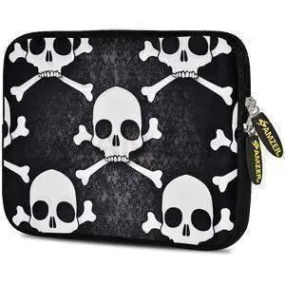 Amzer 10.5 Inch Neoprene Notebook Tablet/iPad Sleeve - Skull Cross Bones