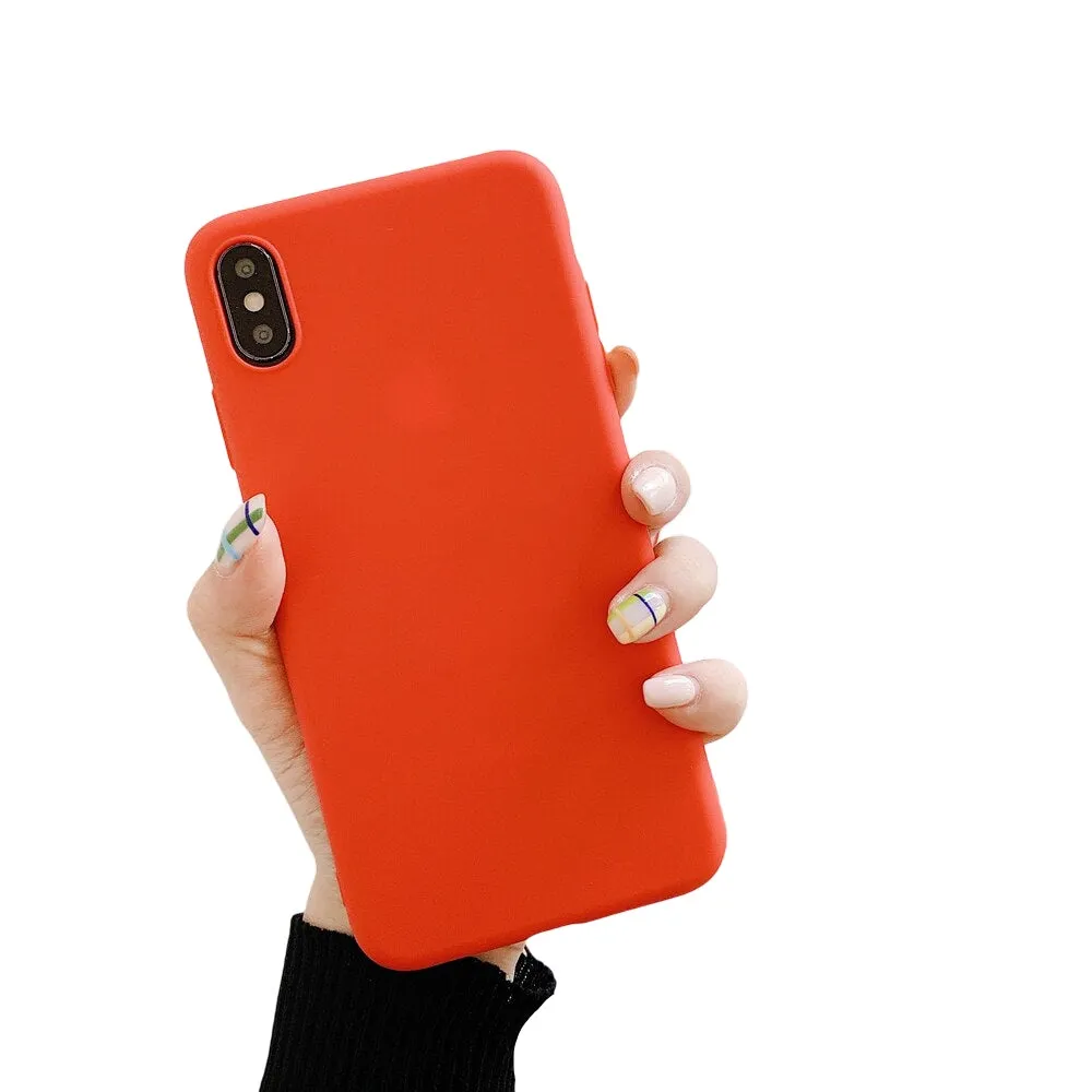 Anymob iPhone Orange Silicone Case Cover Bag Shell