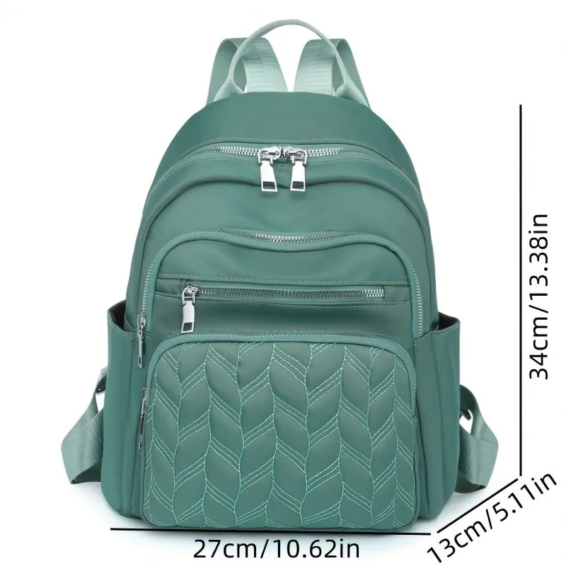 Argyle Rivets Travel Daypack Stylish & Casual Leisure Backpack for Women