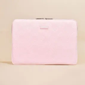 Baby Pink Heart Laptop Sleeve