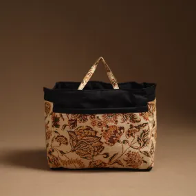 Beige - Handcrafted Cotton Cosmetic/Toiletry Bag 01