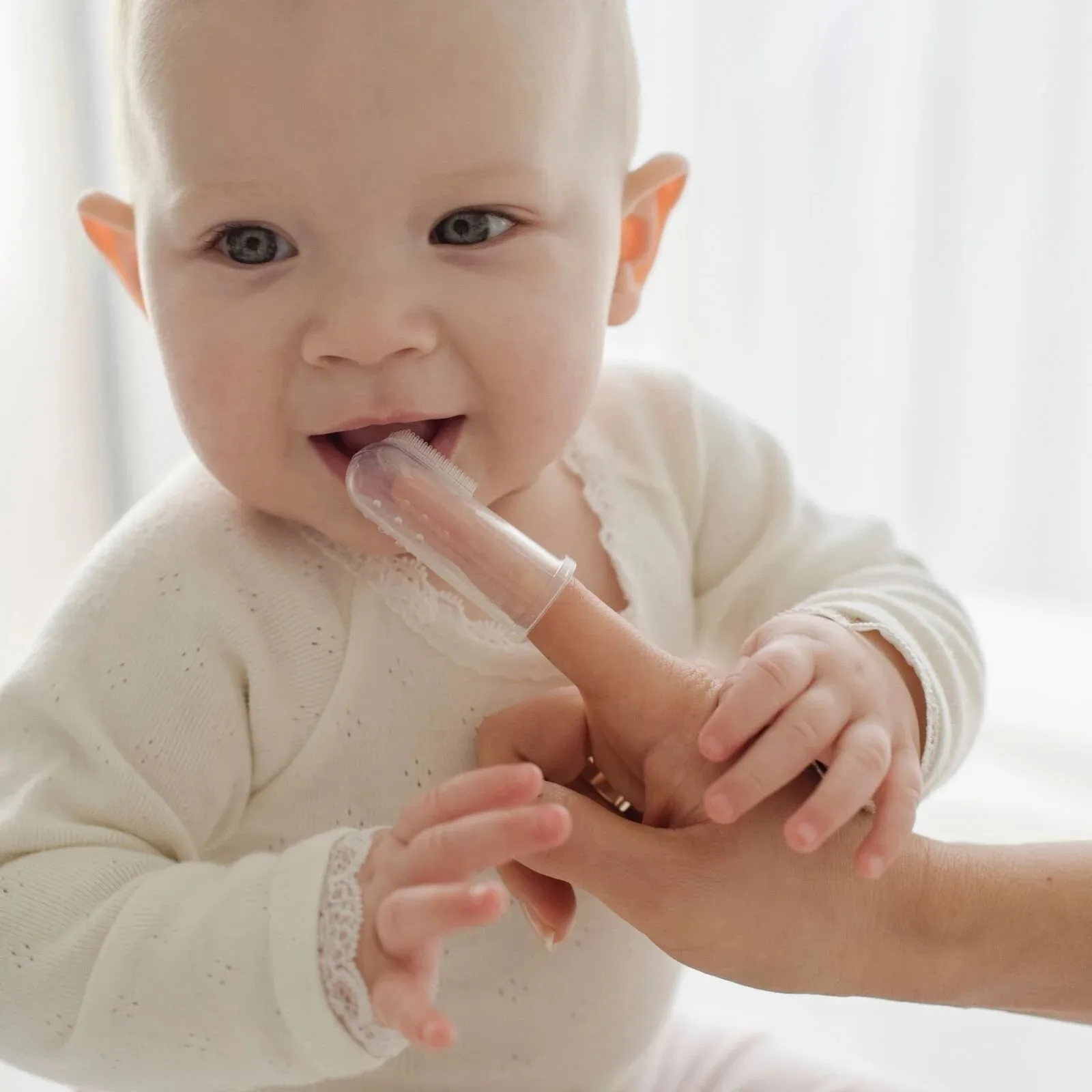 Bickiepegs Finger Toothbrush and Gum Massager from Birth Pack of 2