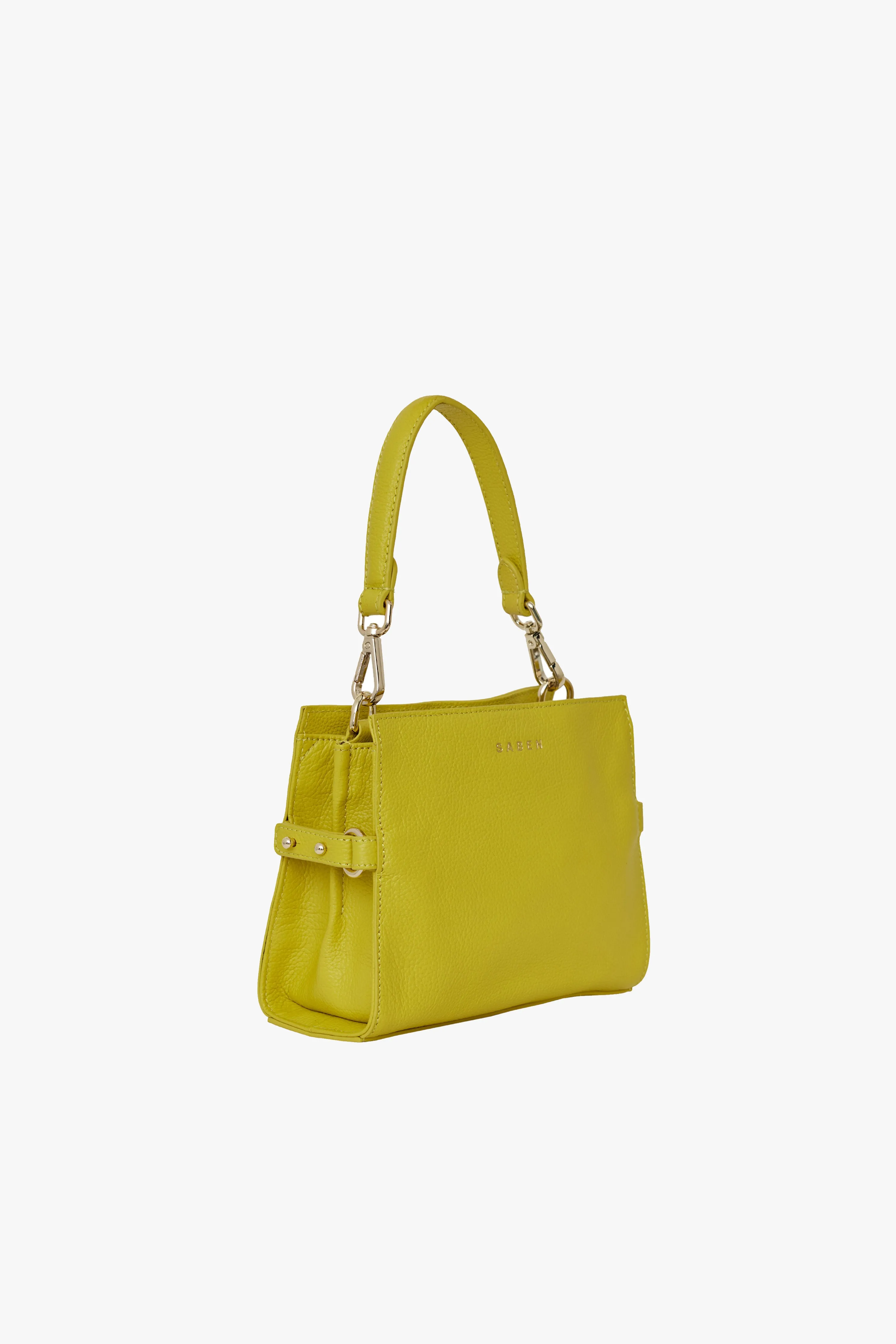 Birdie Citrine Mini Top Handle Square Crossbody Bag