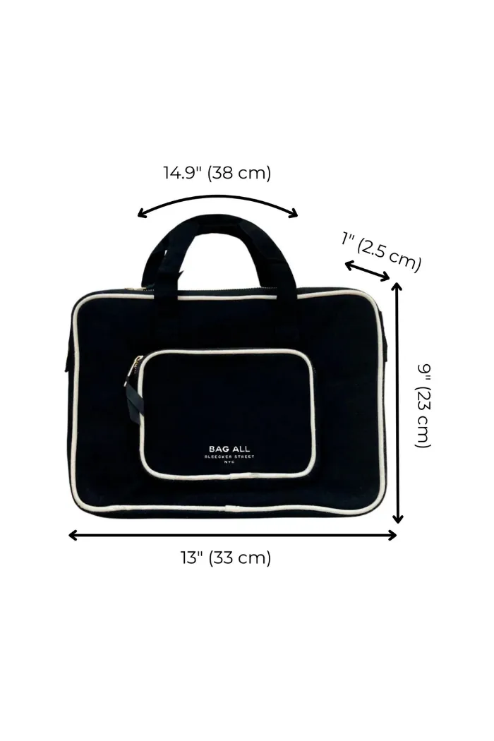 Black 15" Laptop Case with Charger Pocket