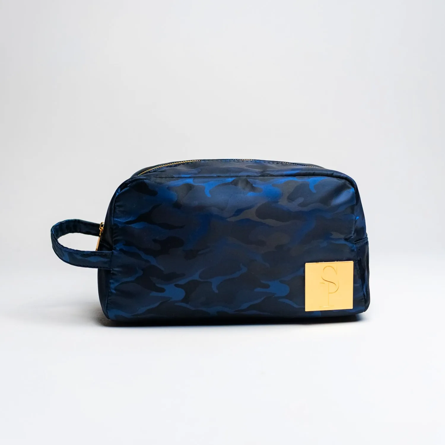 Blue Camo Nylon Toiletry