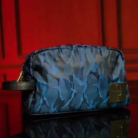 Blue Camo Nylon Toiletry