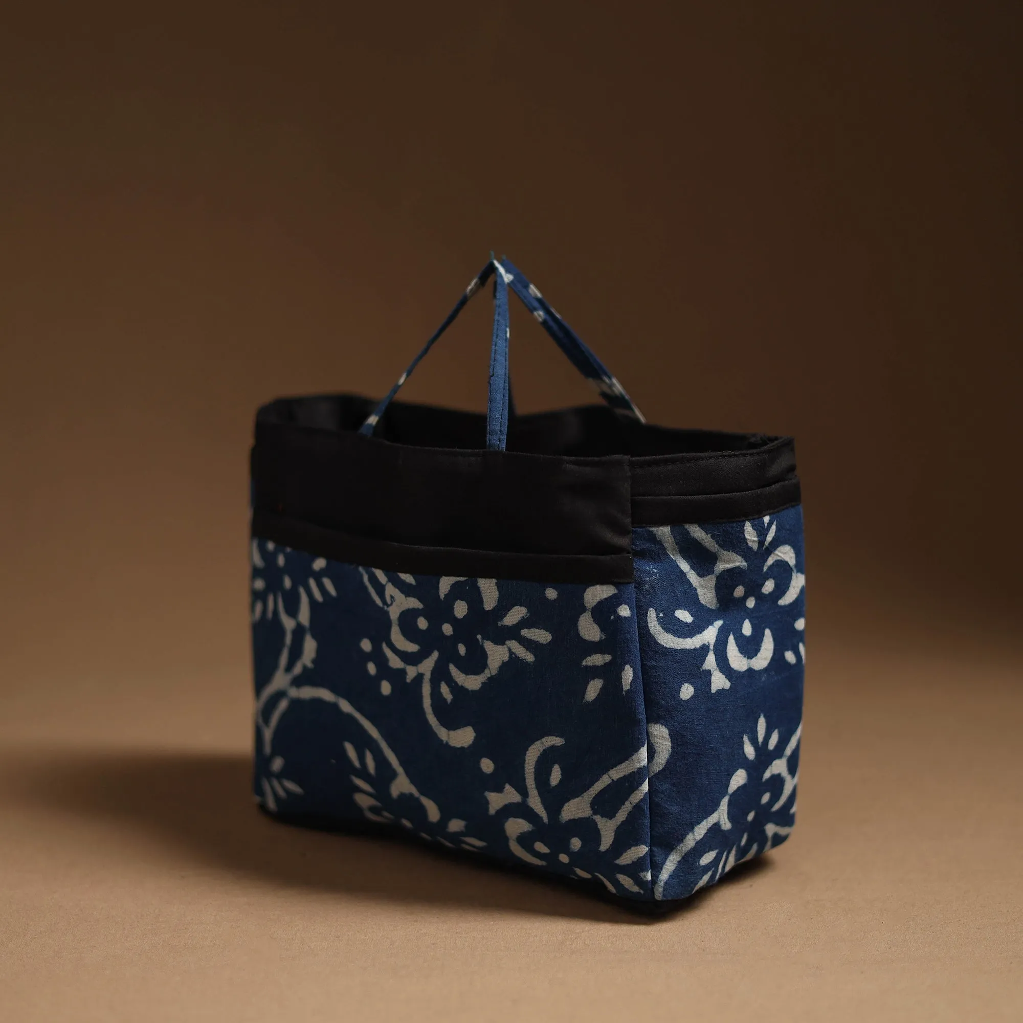 Blue - Handcrafted Cotton Cosmetic/Toiletry Bag 10