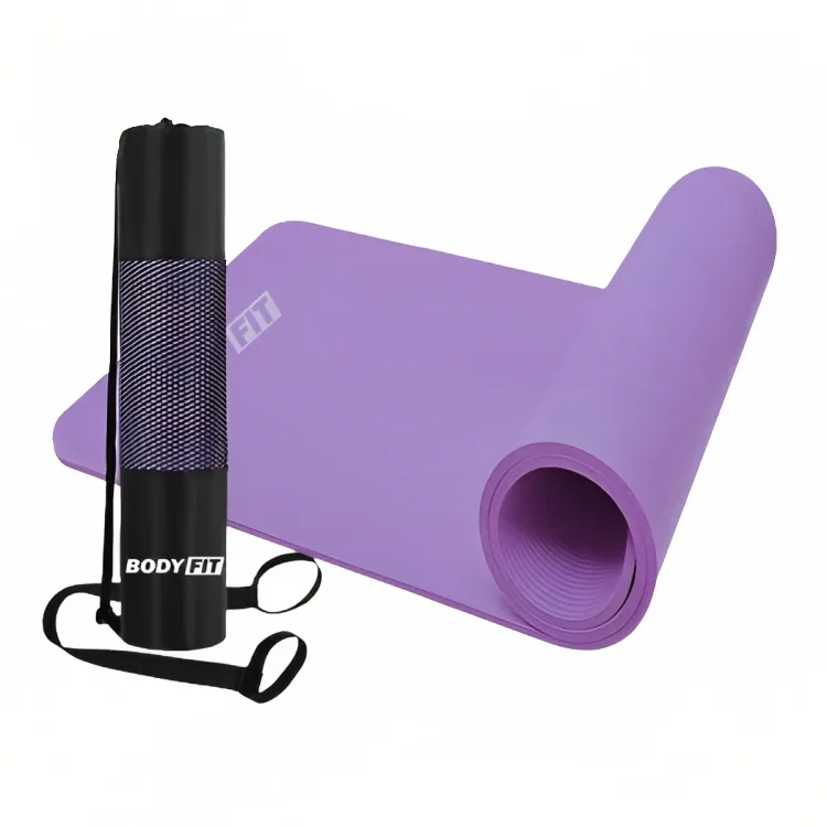 BodyFit Fitness Exercise Mat 1.5 cm Extra Carry Bag String Strap