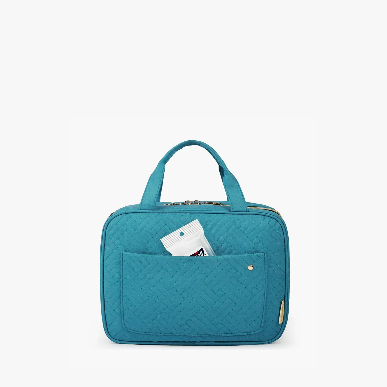 Bonchemin Teal The Space Saver Toiletry Bag