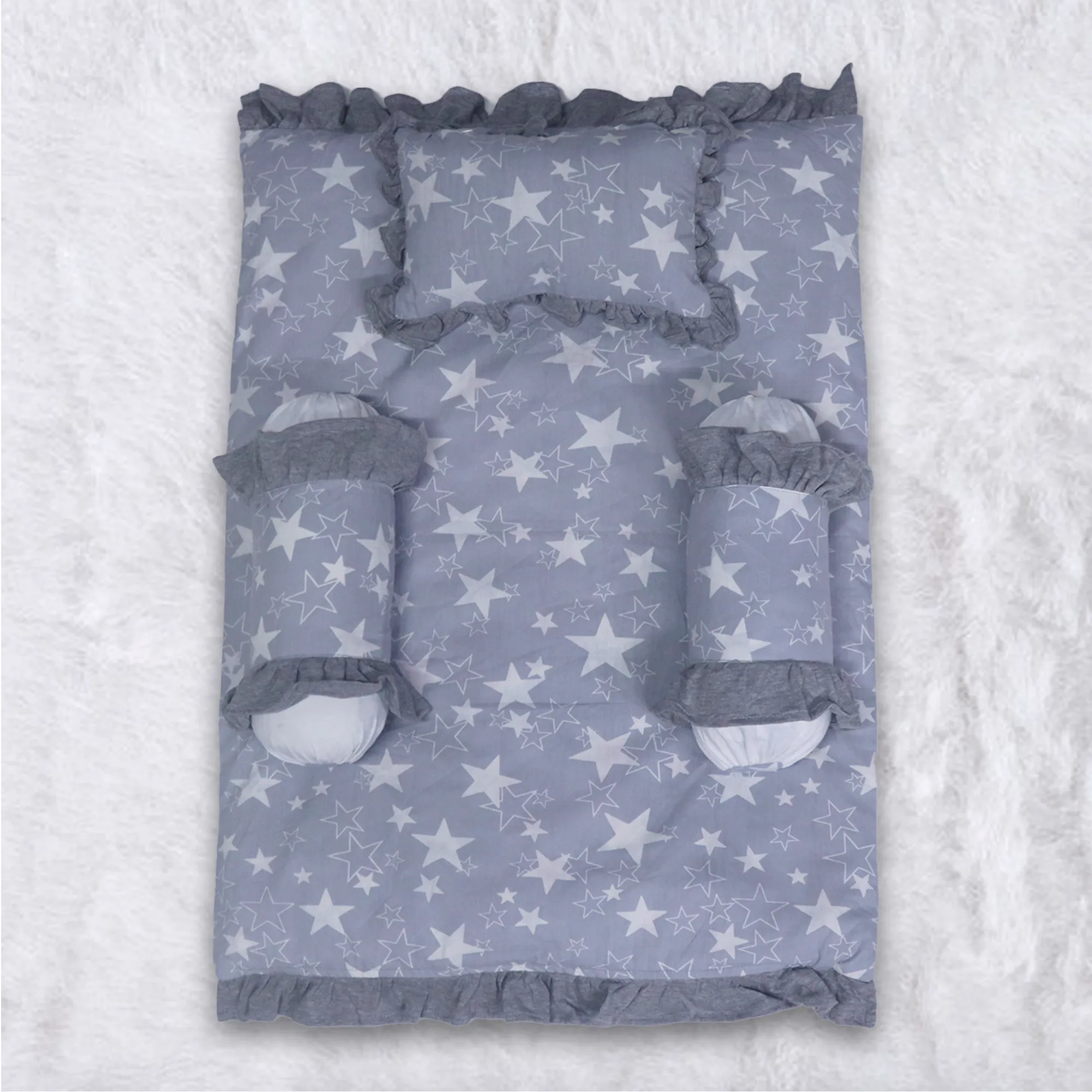 Born Star Grey- Kradyl Kroft 4 Pc Bedding Set