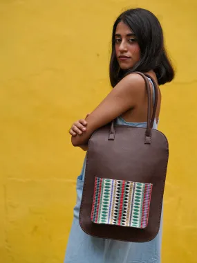 Brown Handcrafted Bella Laptop Bag