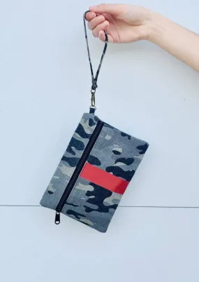 Canvas Clutch Wristlet