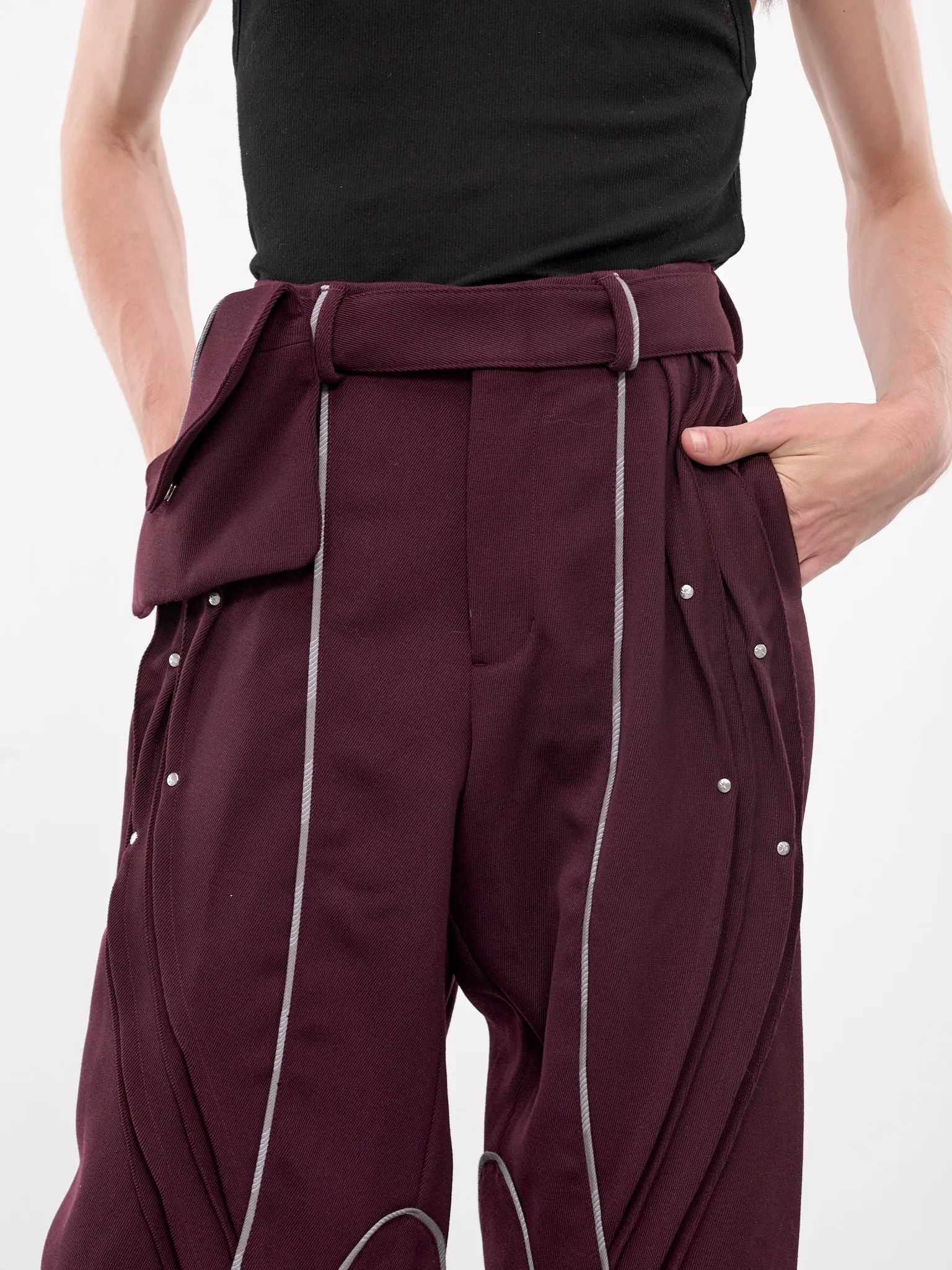 Chalice Trousers & Bag (T03-13-MAROON)