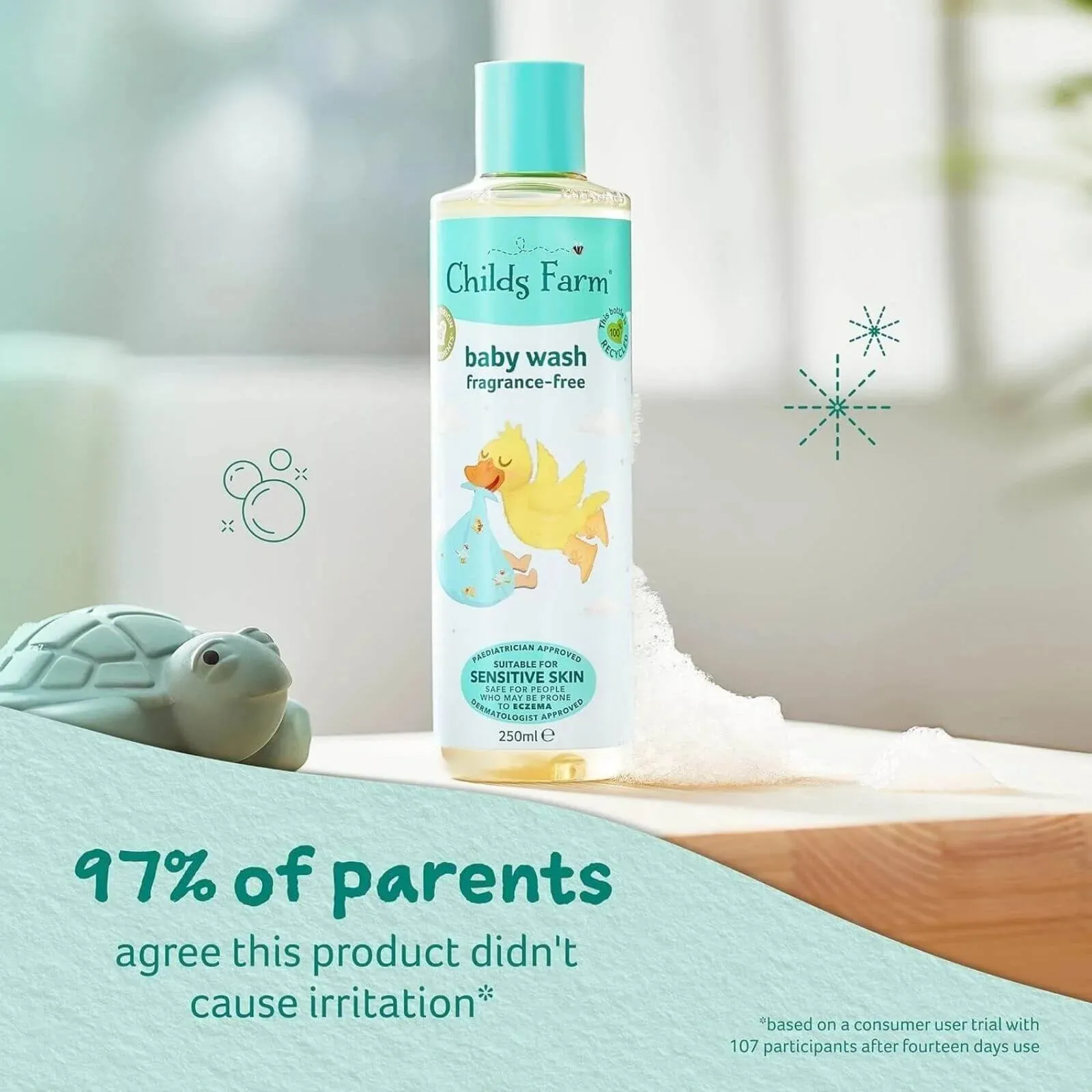 Childs Farm Baby Wash Fragnance-Free 250ml