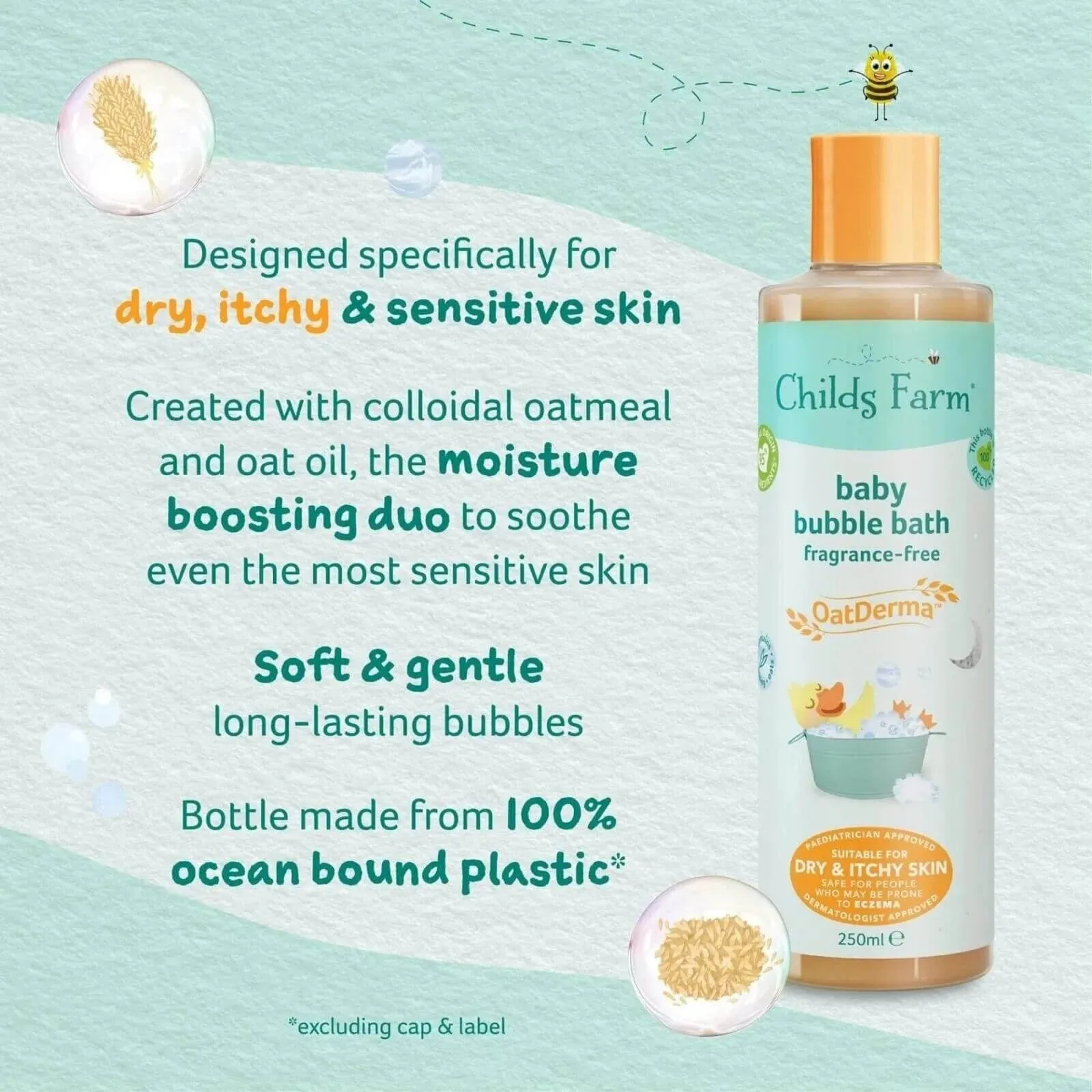 Childs Farm Oatderma Baby Bubble Bath 250ml