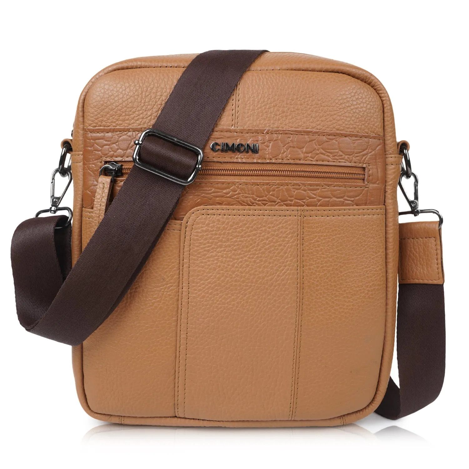 CIMONI Genuine Leather Casual Crossbody Daytrip Shoulder Men Sling bag