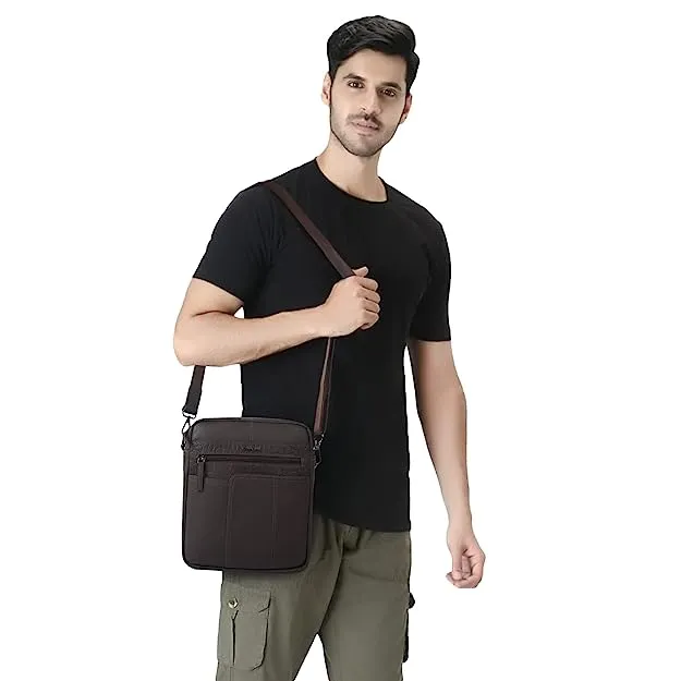 CIMONI Genuine Leather Casual Crossbody Daytrip Shoulder Men Sling bag