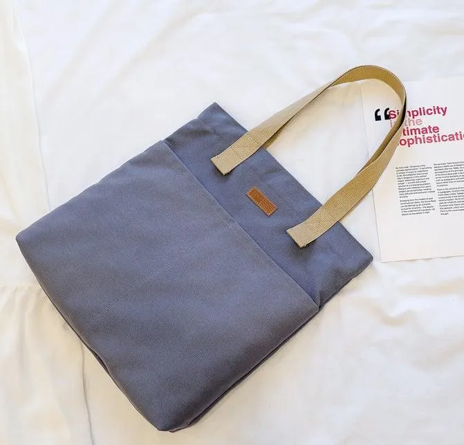 Classic Canvas Tote Bag | Shoulder Bag