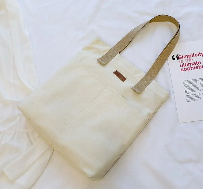 Classic Canvas Tote Bag | Shoulder Bag