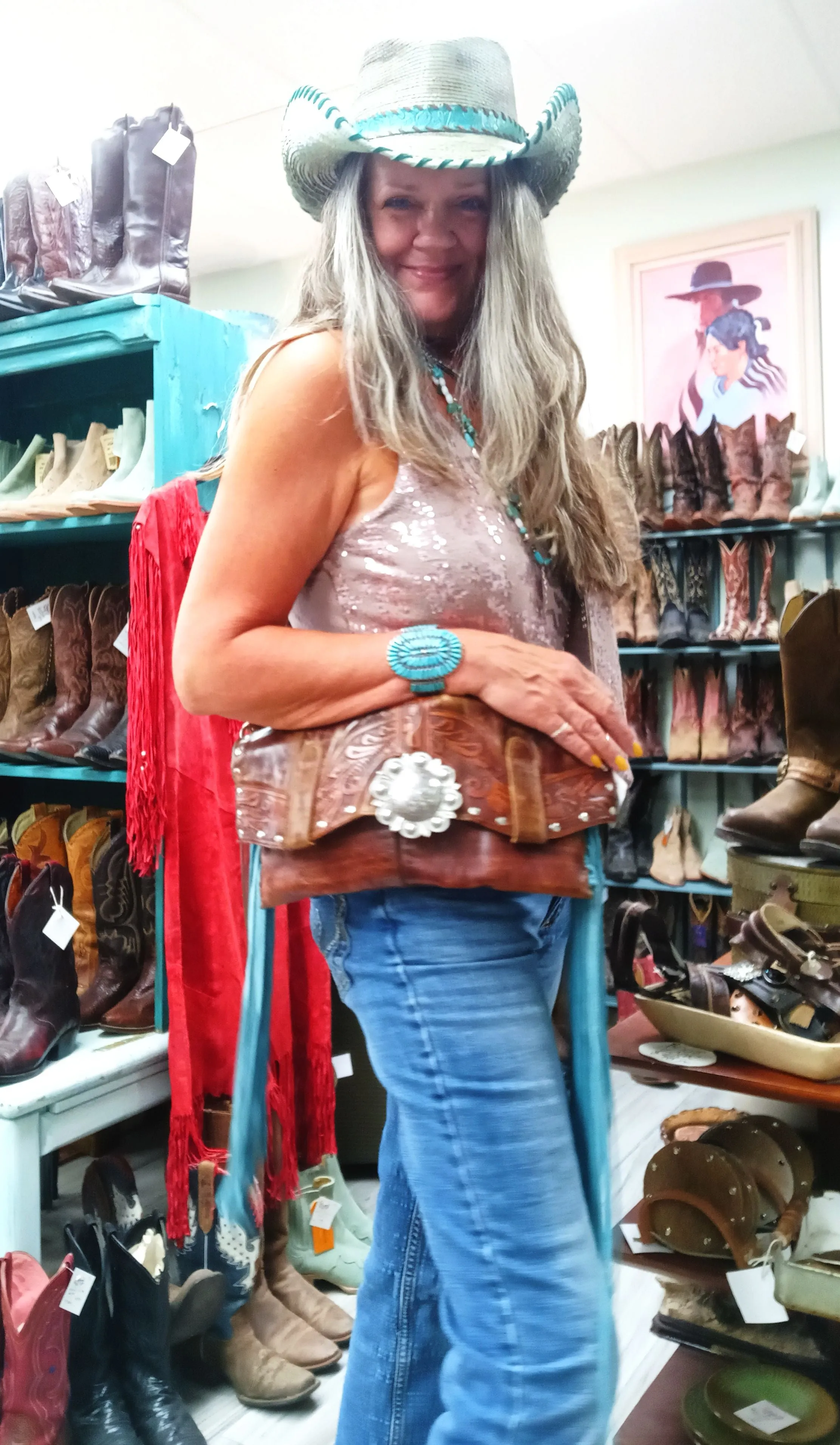 Clutch Cowboy Boot Purse CL19