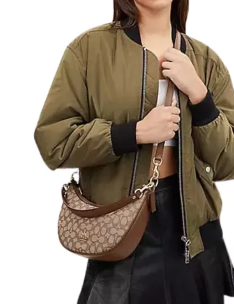 Coach Aria Shoulder Bag In Signature Jacquard