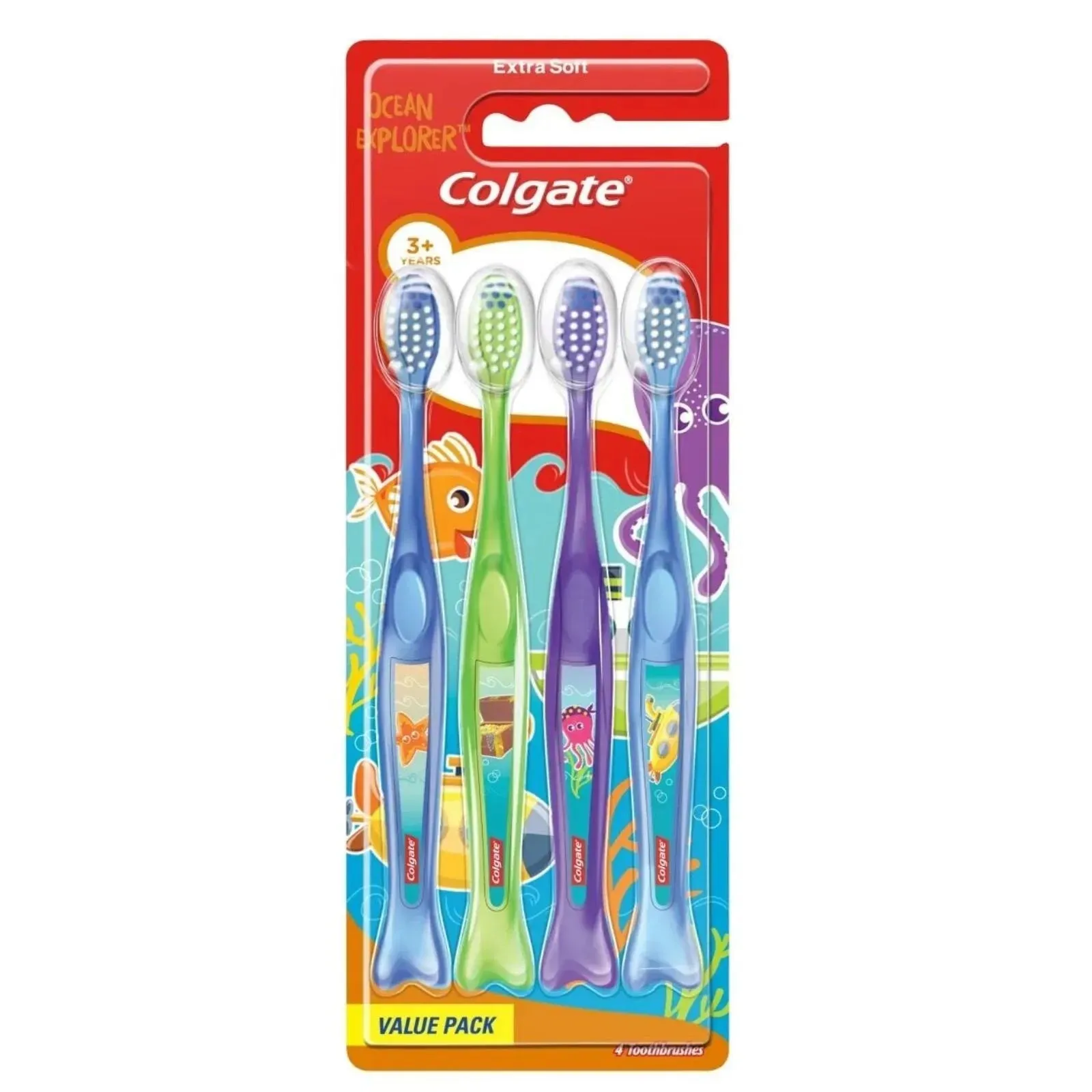 Colgate Toothbrush Kids Ocean Explorers Pack of 4