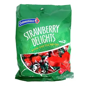 Colombina Strawberry Delights 7oz Peg Bag