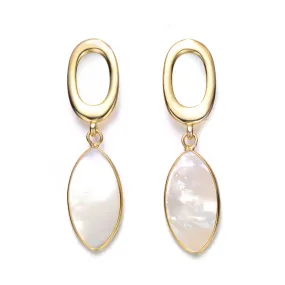 Coralie Shell Pearl Earrings