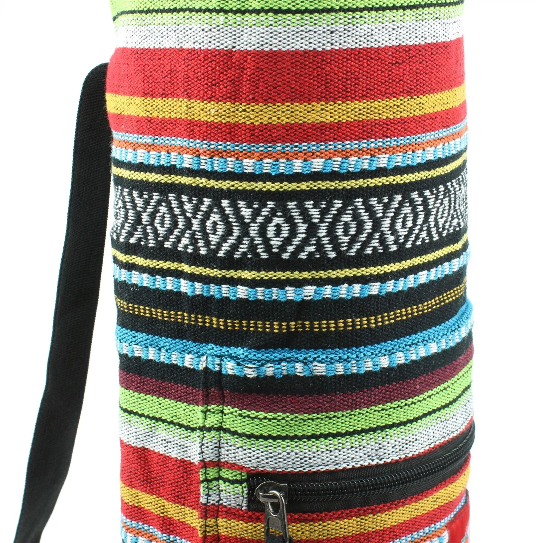 Cotton Canvas Yoga Mat Bag - Mexican Diamond