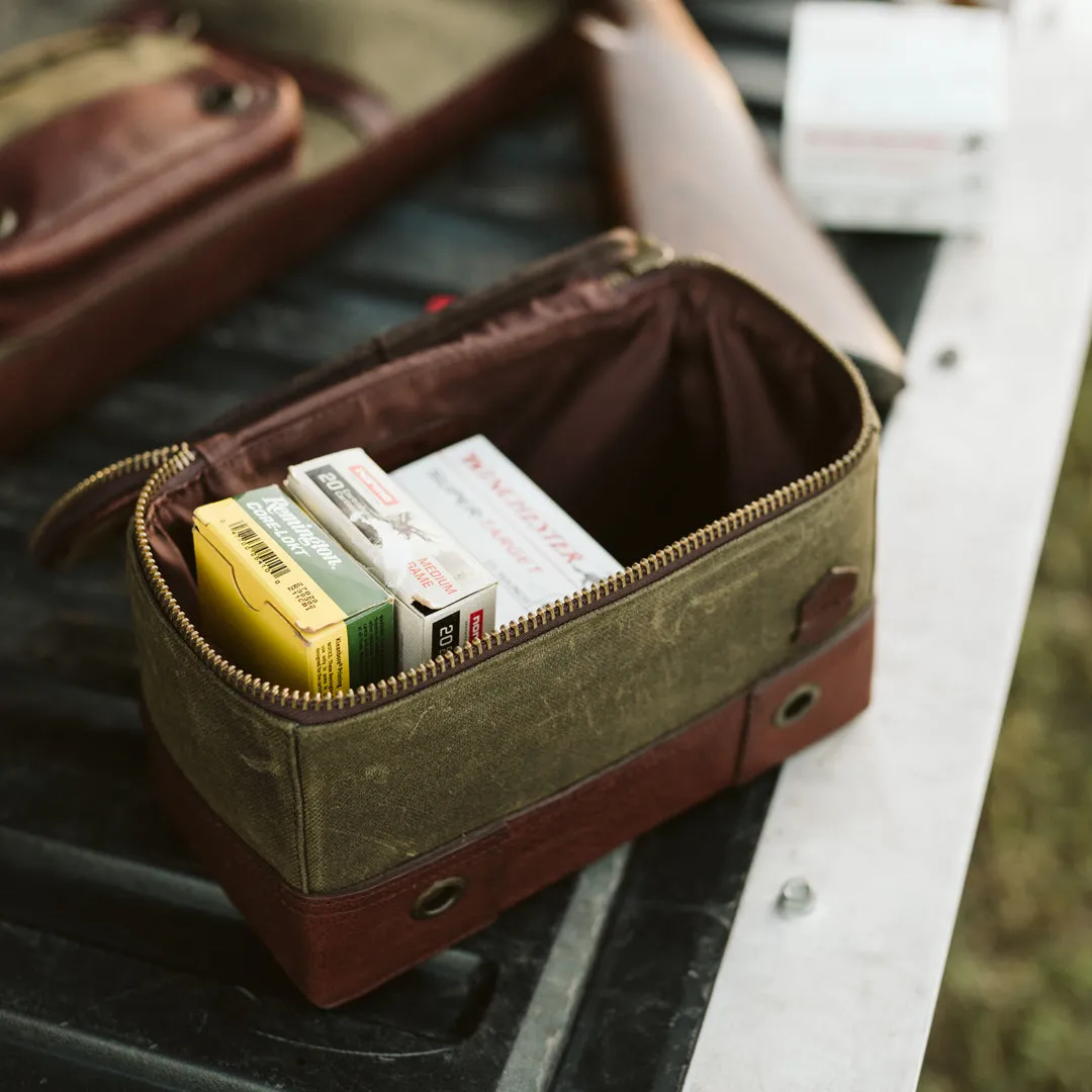 Dakota Shell Shooting Bag | Waxed Canvas and Leather