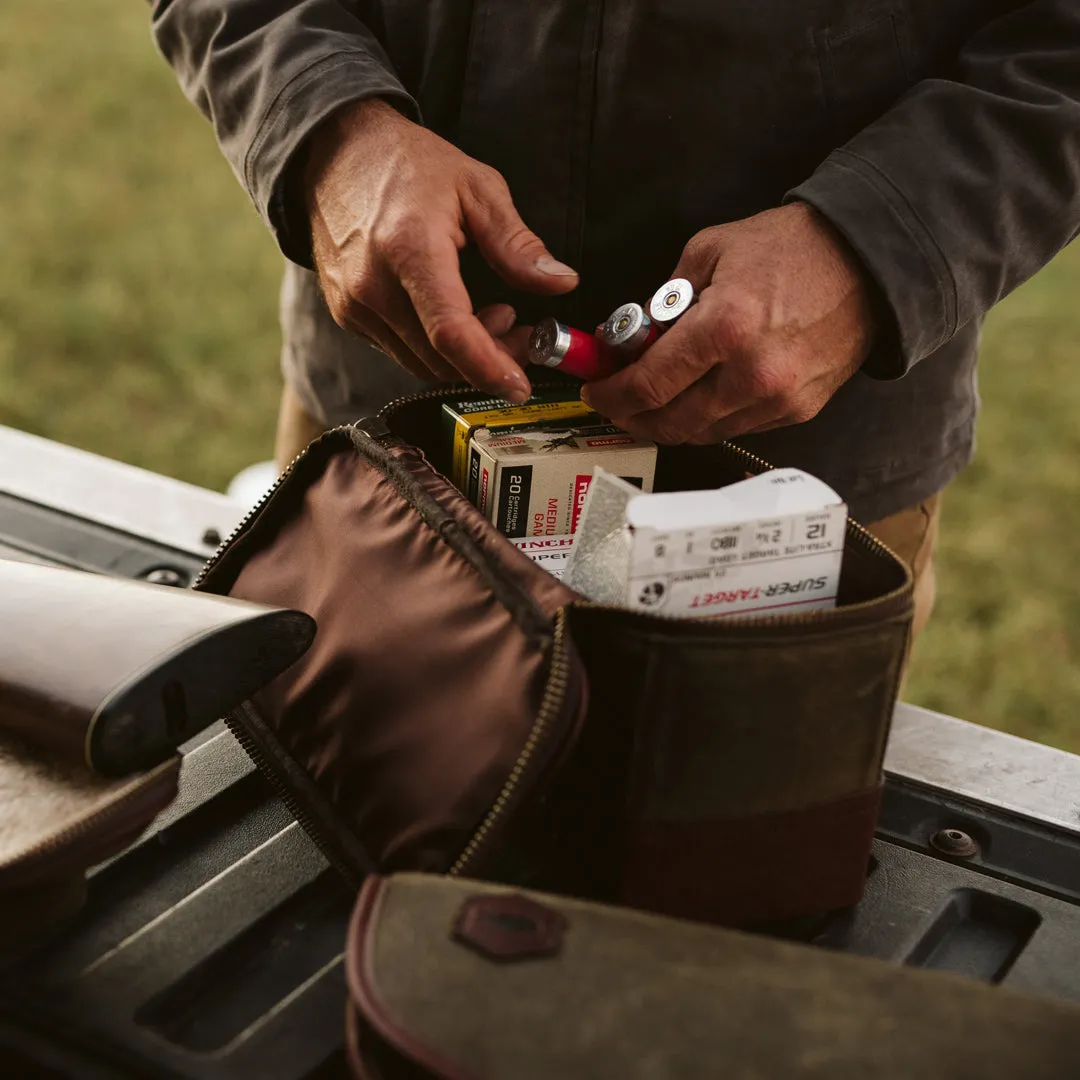 Dakota Shell Shooting Bag | Waxed Canvas and Leather