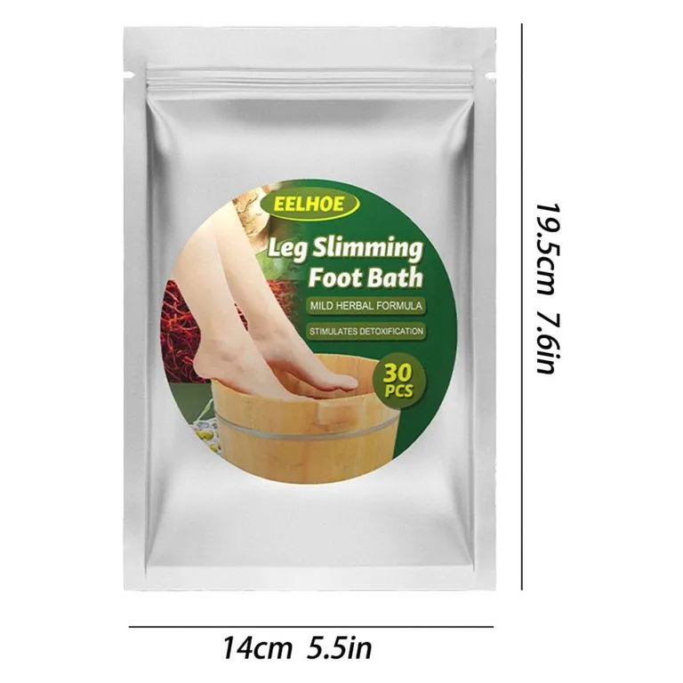 EELHOE 30 Pcs Leg Slimming Foot Bath Bags Mild Herbal Formula Increase Blood Circulation Stimulate Detoxification Reduce Leg Edema