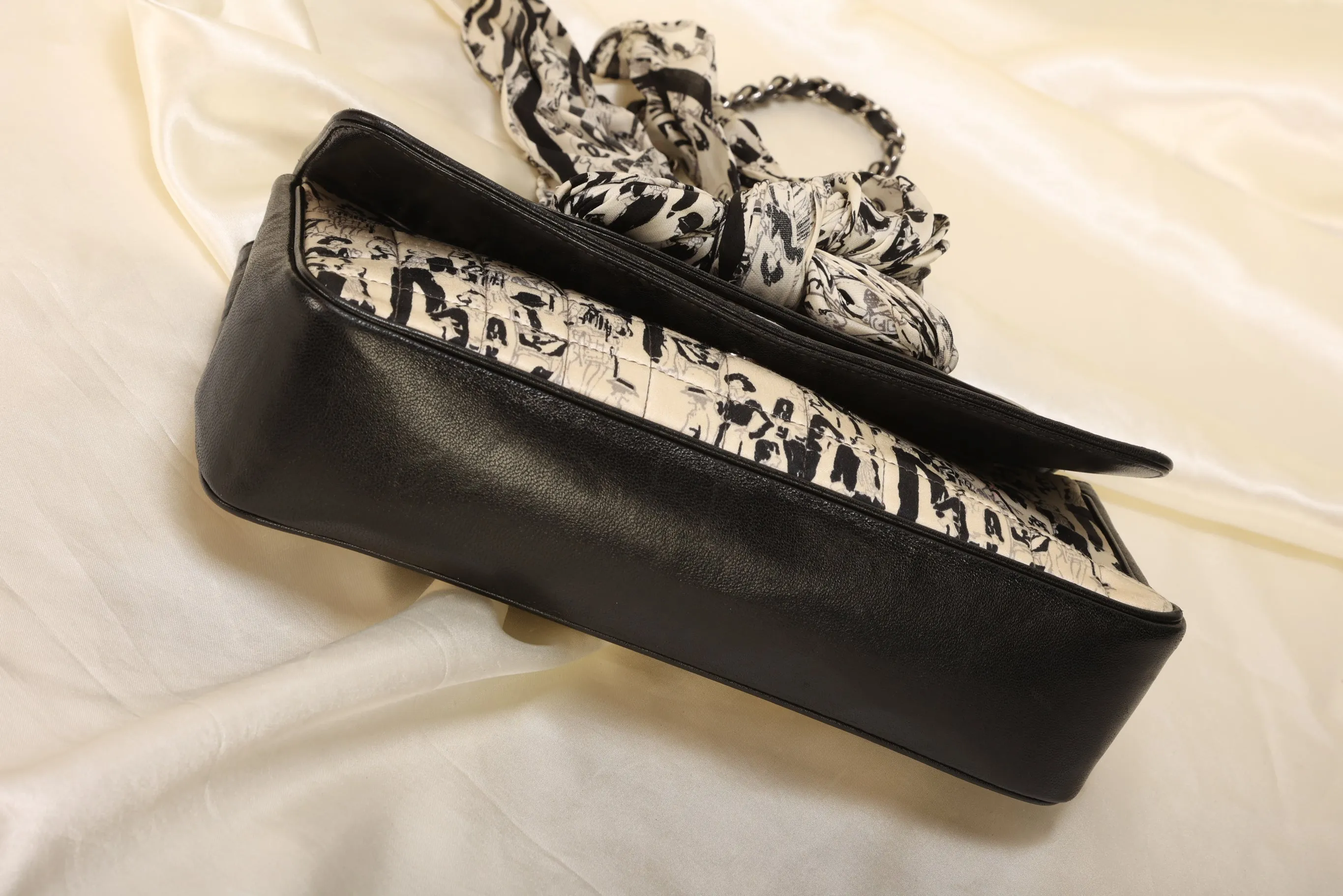 Extremely Rare CL Satin Coco Scarf Flap Bag