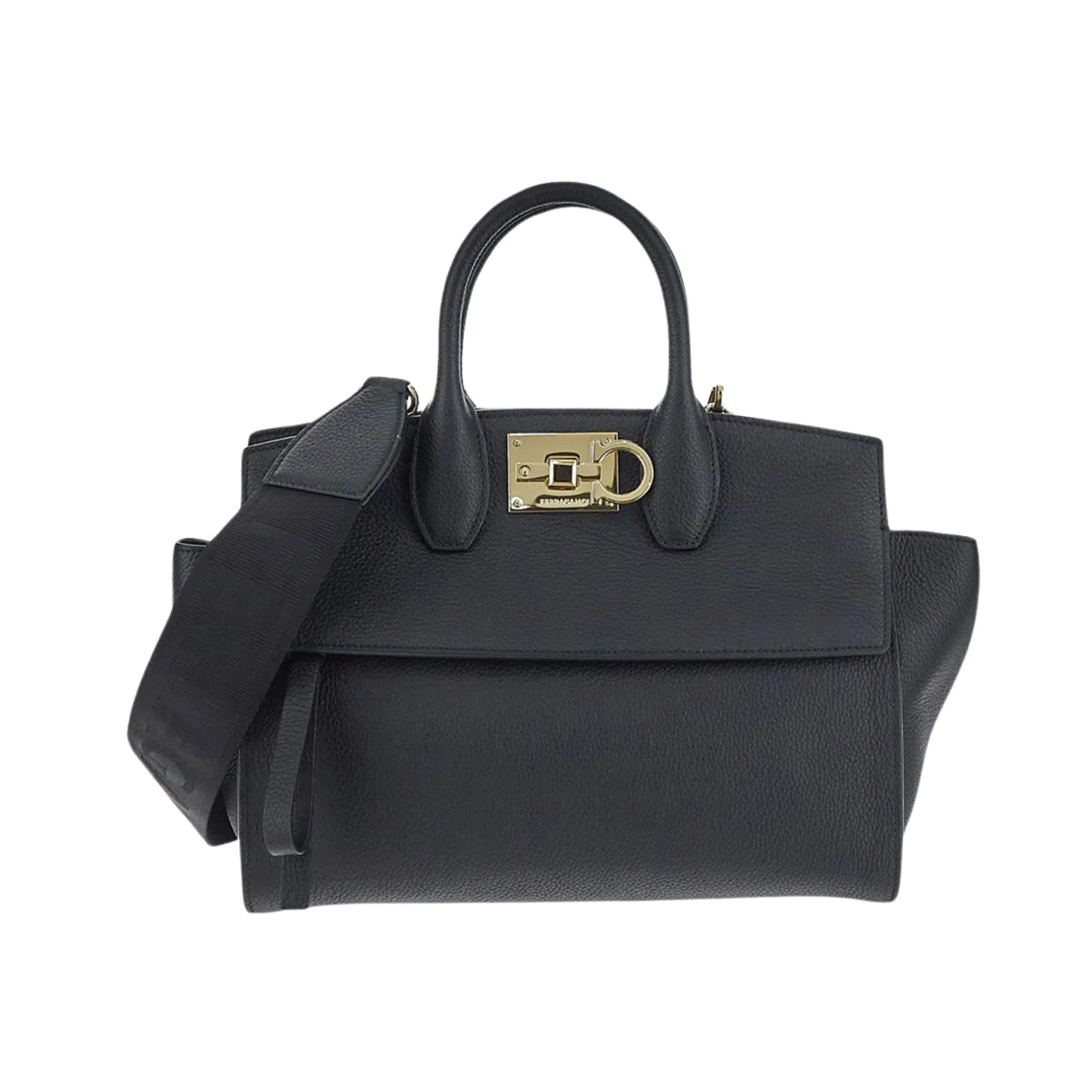 FERRAGAMO Women Top Handle Bag BLACK