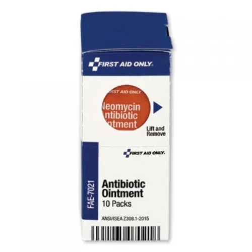 First Aid Only Triple Antibiotic Ointment, 0.5 g Packet, 60/Box (12700)