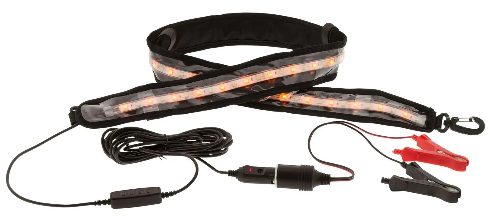 Flexible LED Camping Strip Lamp - Dual Orange/White Illumination