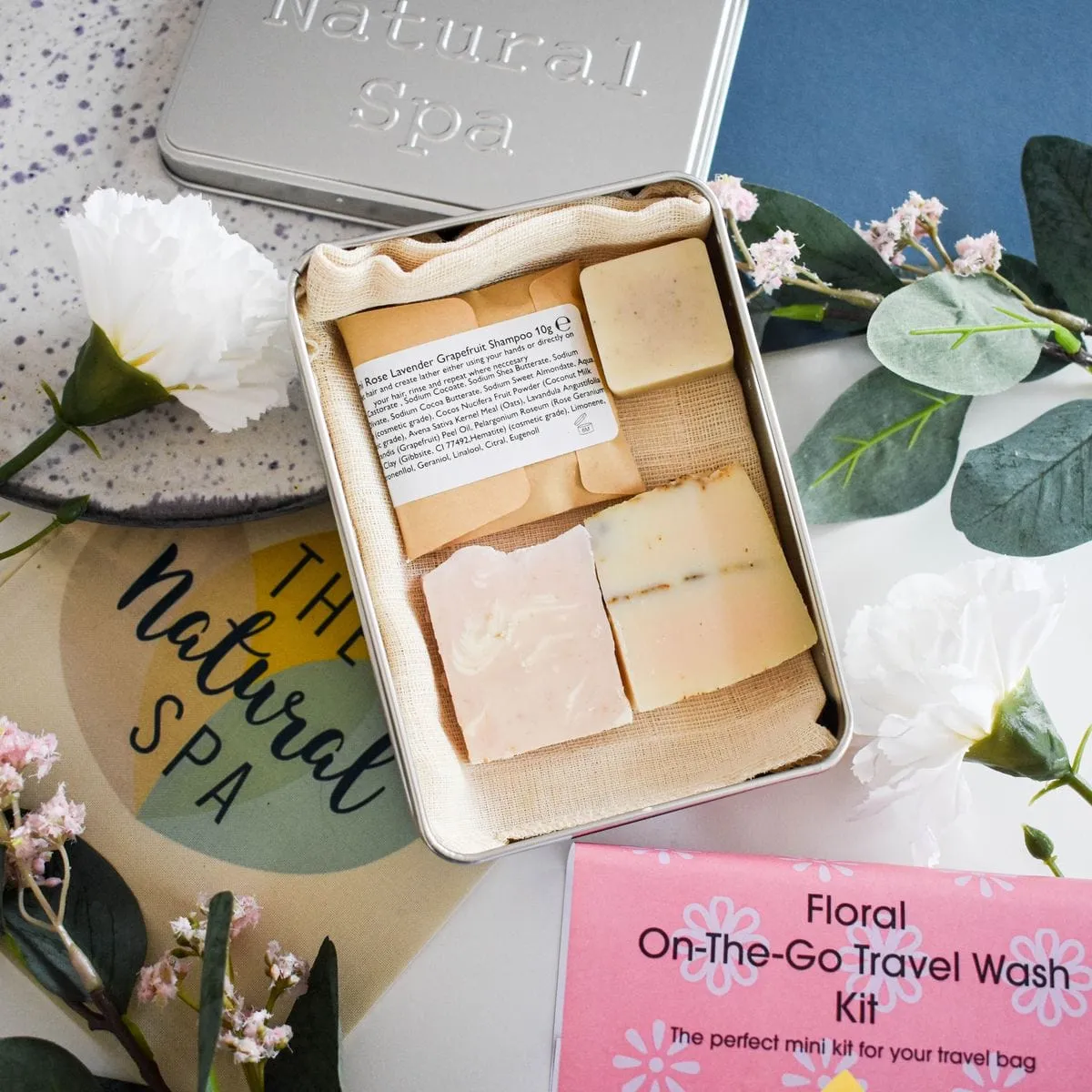 Floral "On The Go" Travel Wash Kit