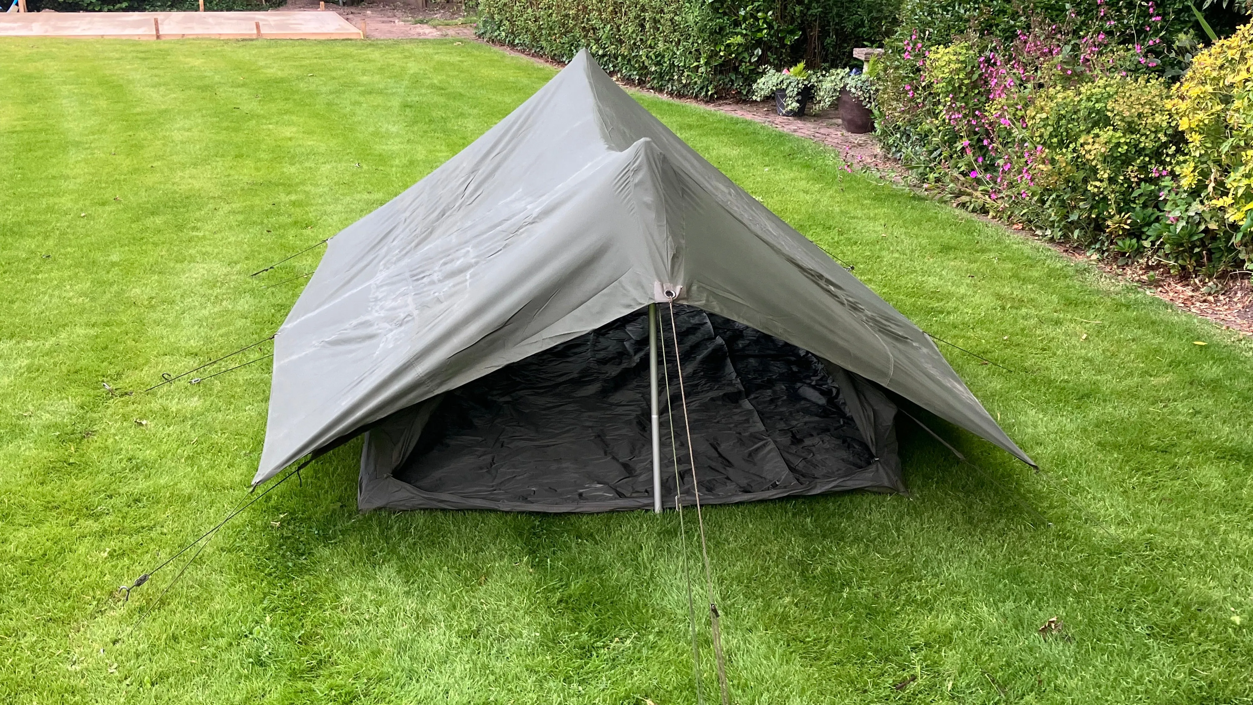 French army F2 two-man tent - with fly sheet - Grade 1 serviceable