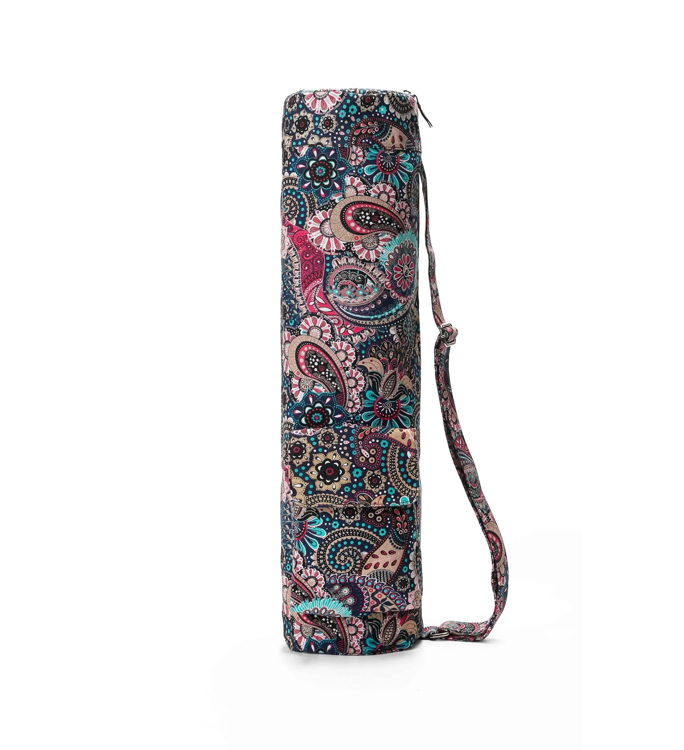 Full-Zip Exercise Yoga Mat Carry Bag for Women and Men - Double Storage Pocket,Easy Access Zipper, Adjustable Shoulder Strap