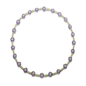 Gabrielle Purple Cubic Zirconia Necklace