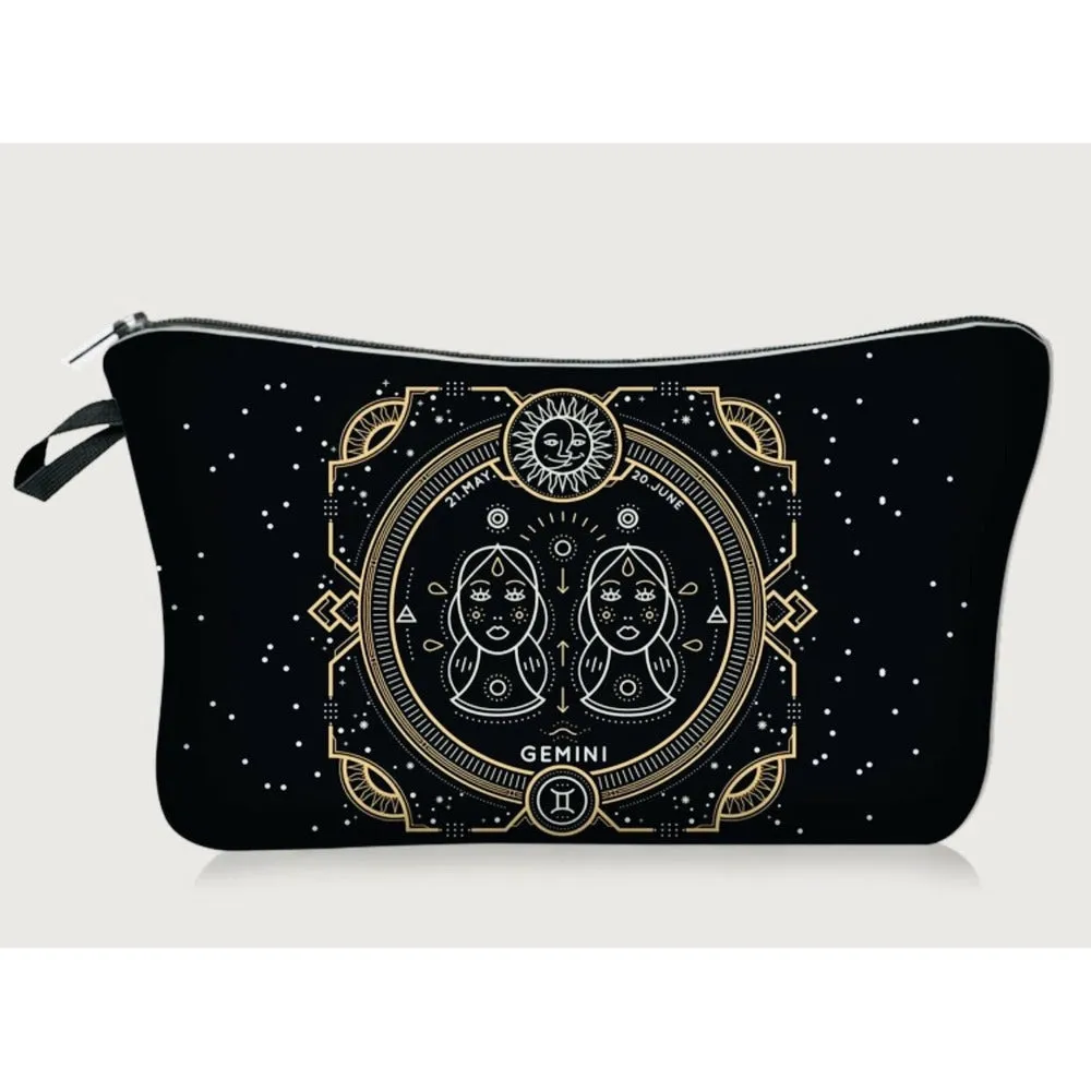 Galaxy Zodiac Jewelry / Makeup Bag / Purse