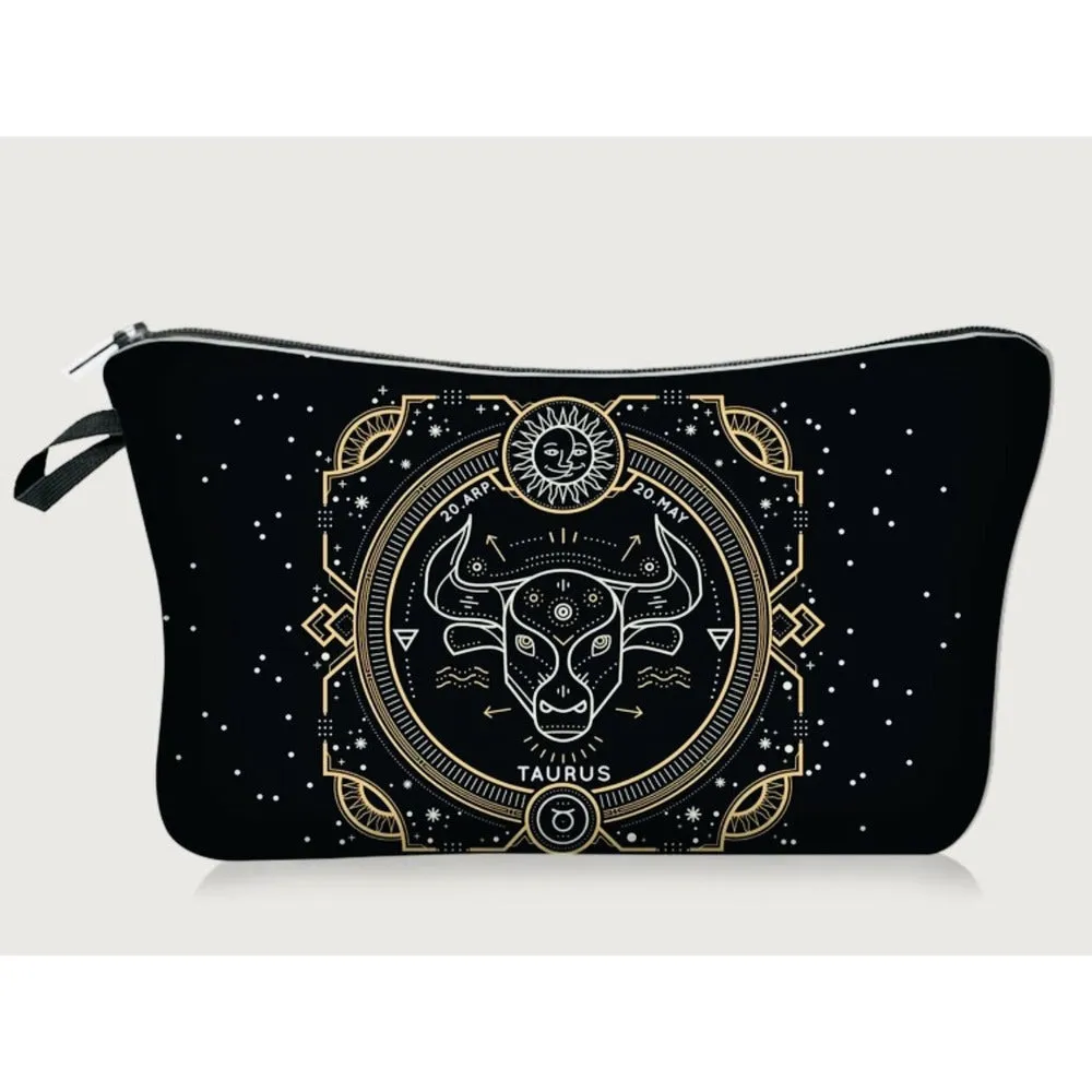 Galaxy Zodiac Jewelry / Makeup Bag / Purse