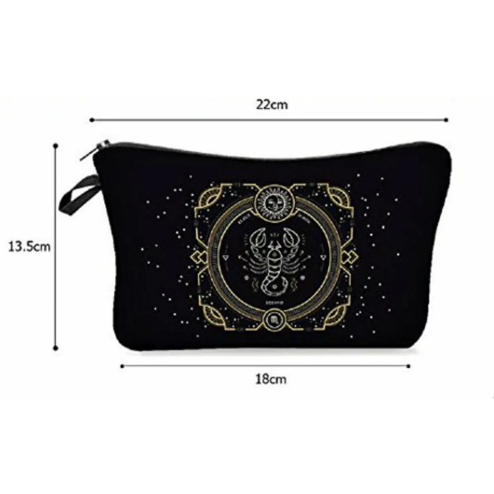 Galaxy Zodiac Jewelry / Makeup Bag / Purse