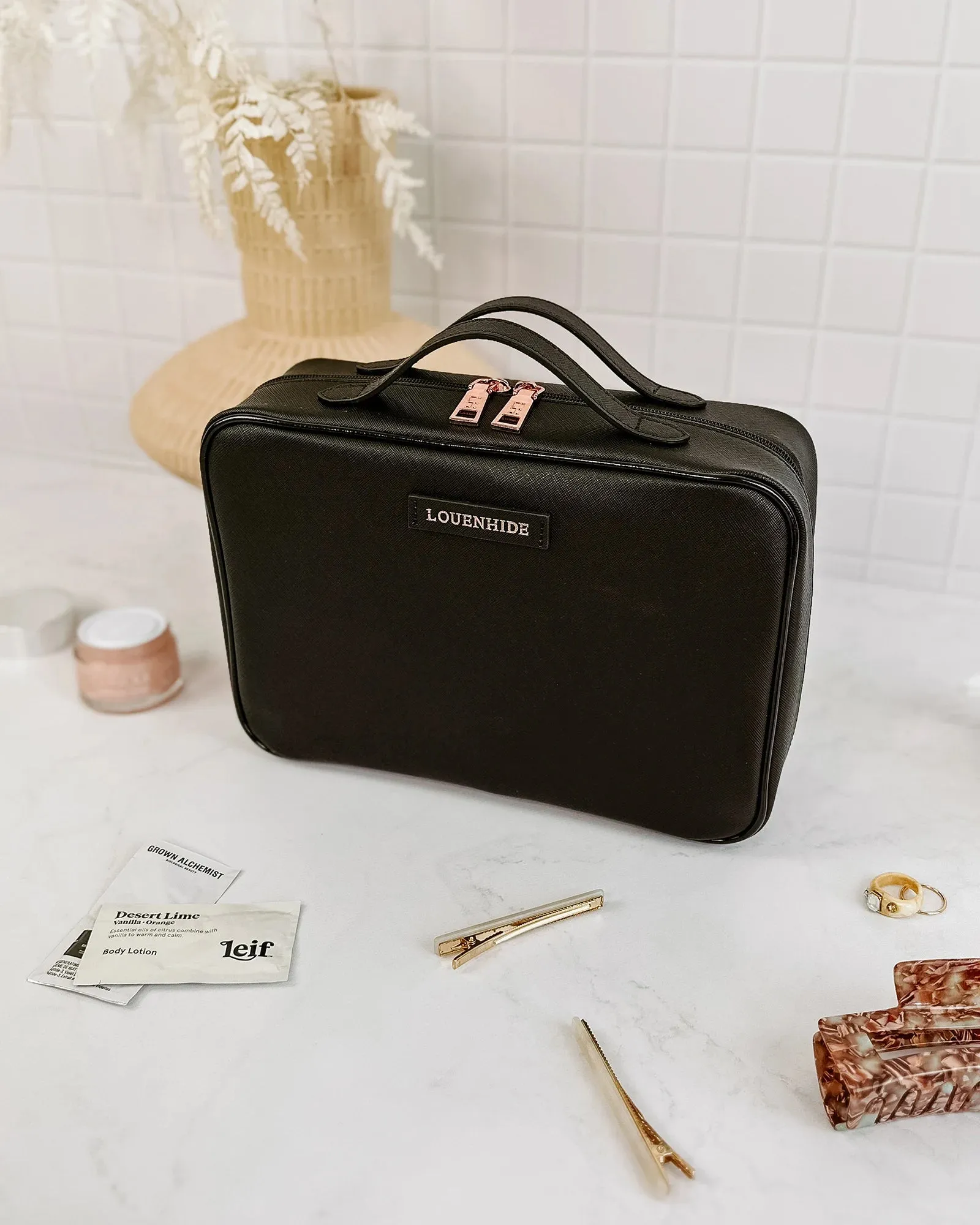 Georgie Toiletry Case in Black